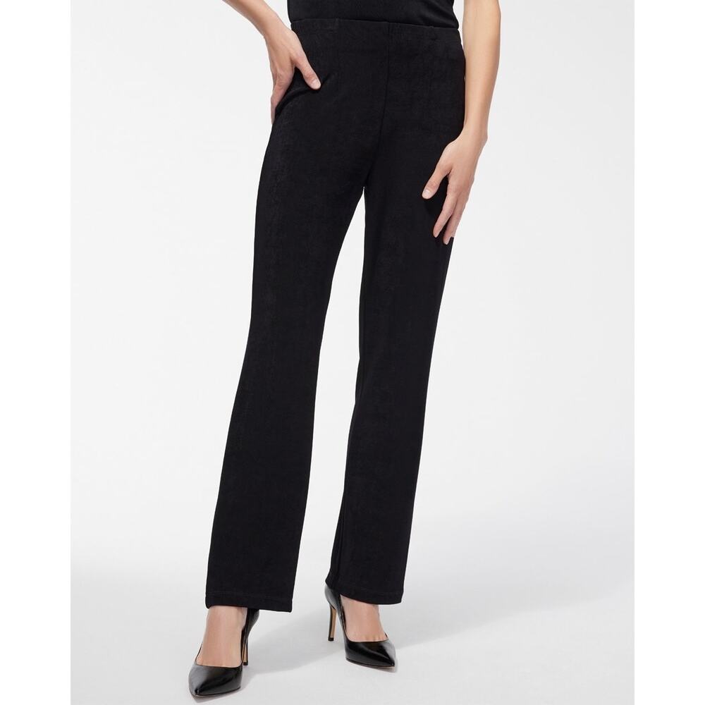Chico’s Additions Pull On Straight Leg Pants Size L Large Black - Picture 9 of 9